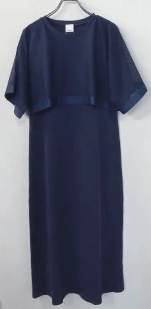 メッシュレイヤードワンピース