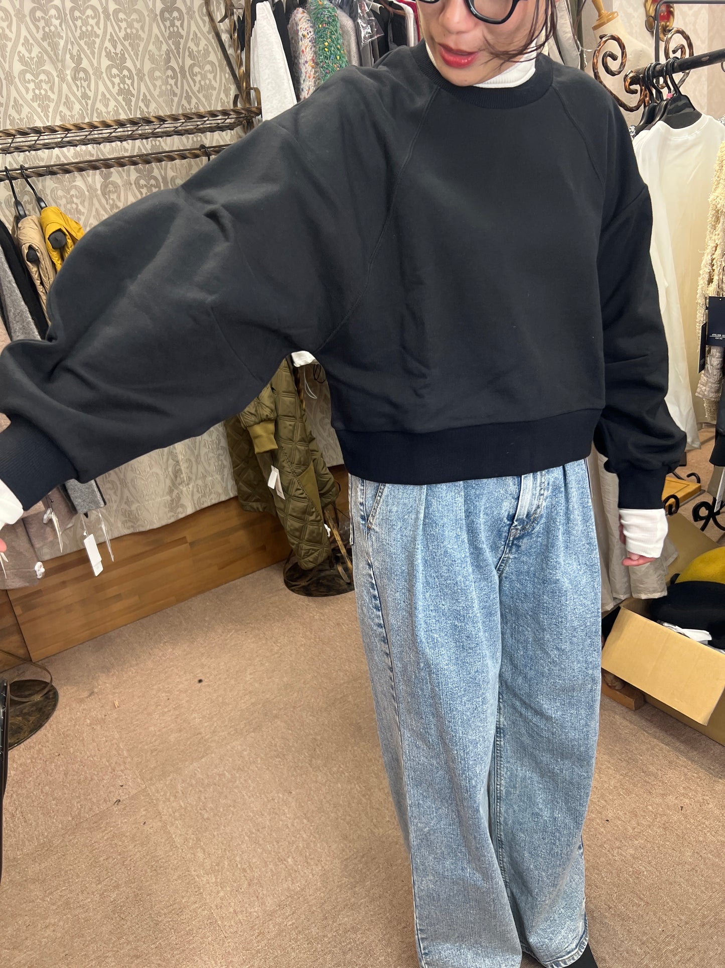 袖ボリュームスウェット