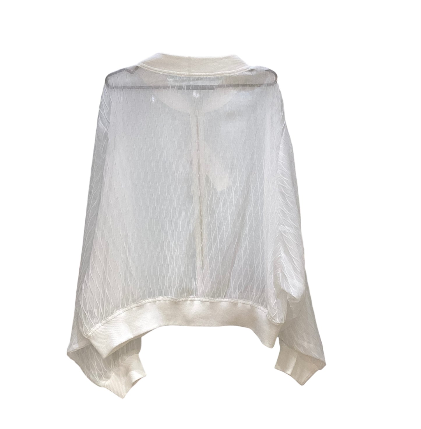 ◎3DプリーツワイドスリーブZIPUP