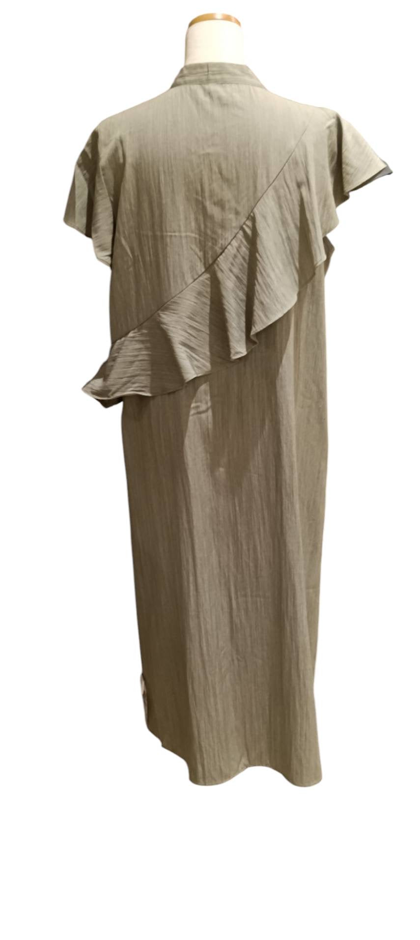 ◎フリルロングZIPジレ