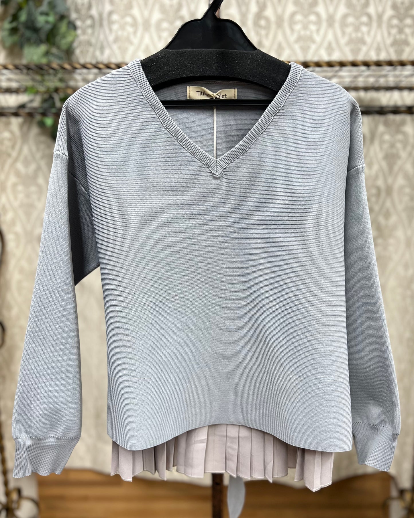 TEVALT バックプリーツKNIT