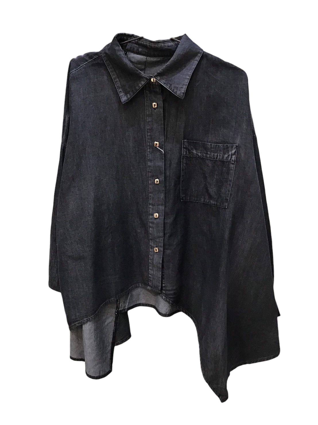 ◎再再再再入荷 ヴィンテージダンガリーアシメシャツ