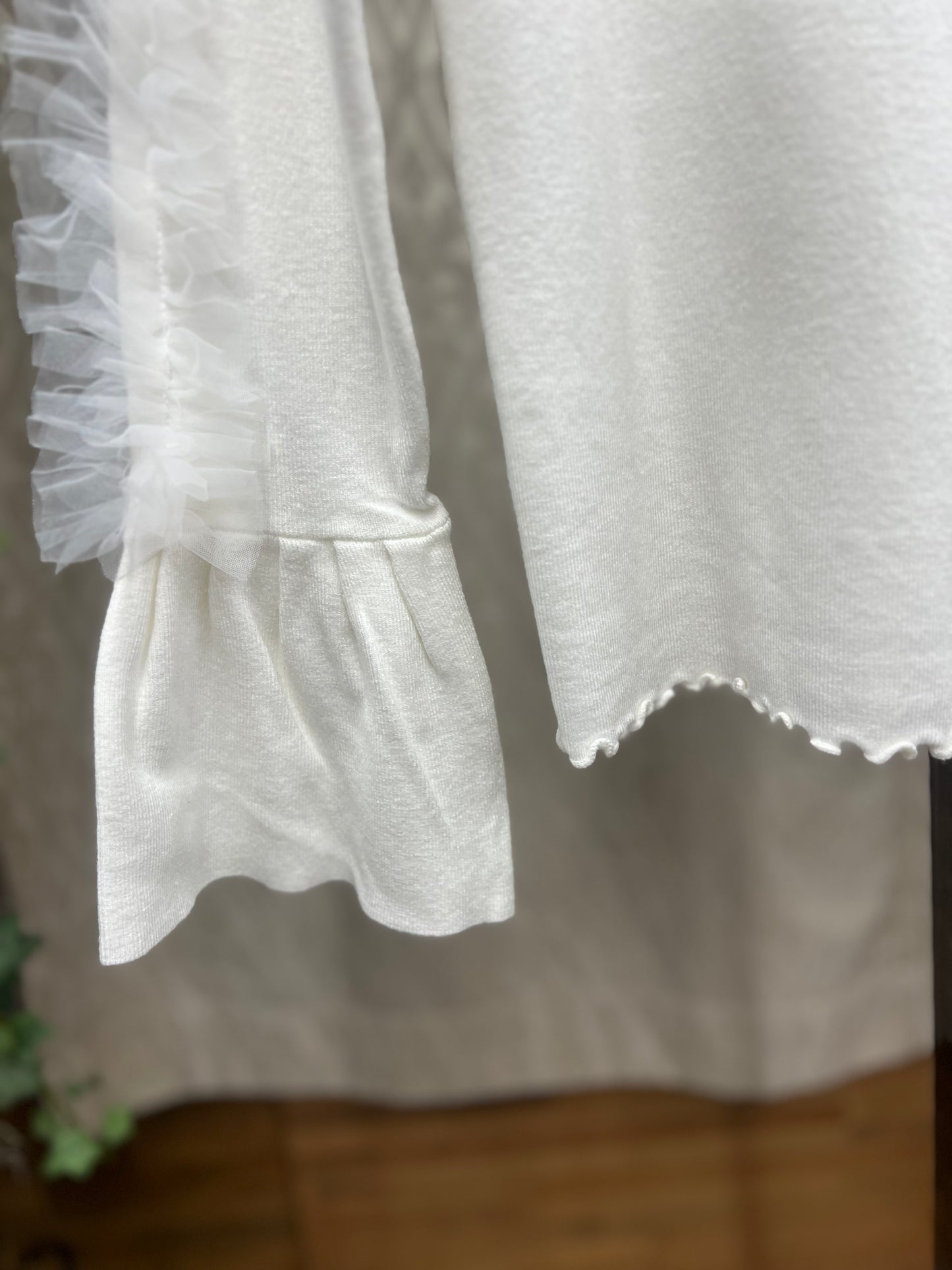 袖チュールリブニットTOPS 売り切れの場合10月15日午後に再入荷予定