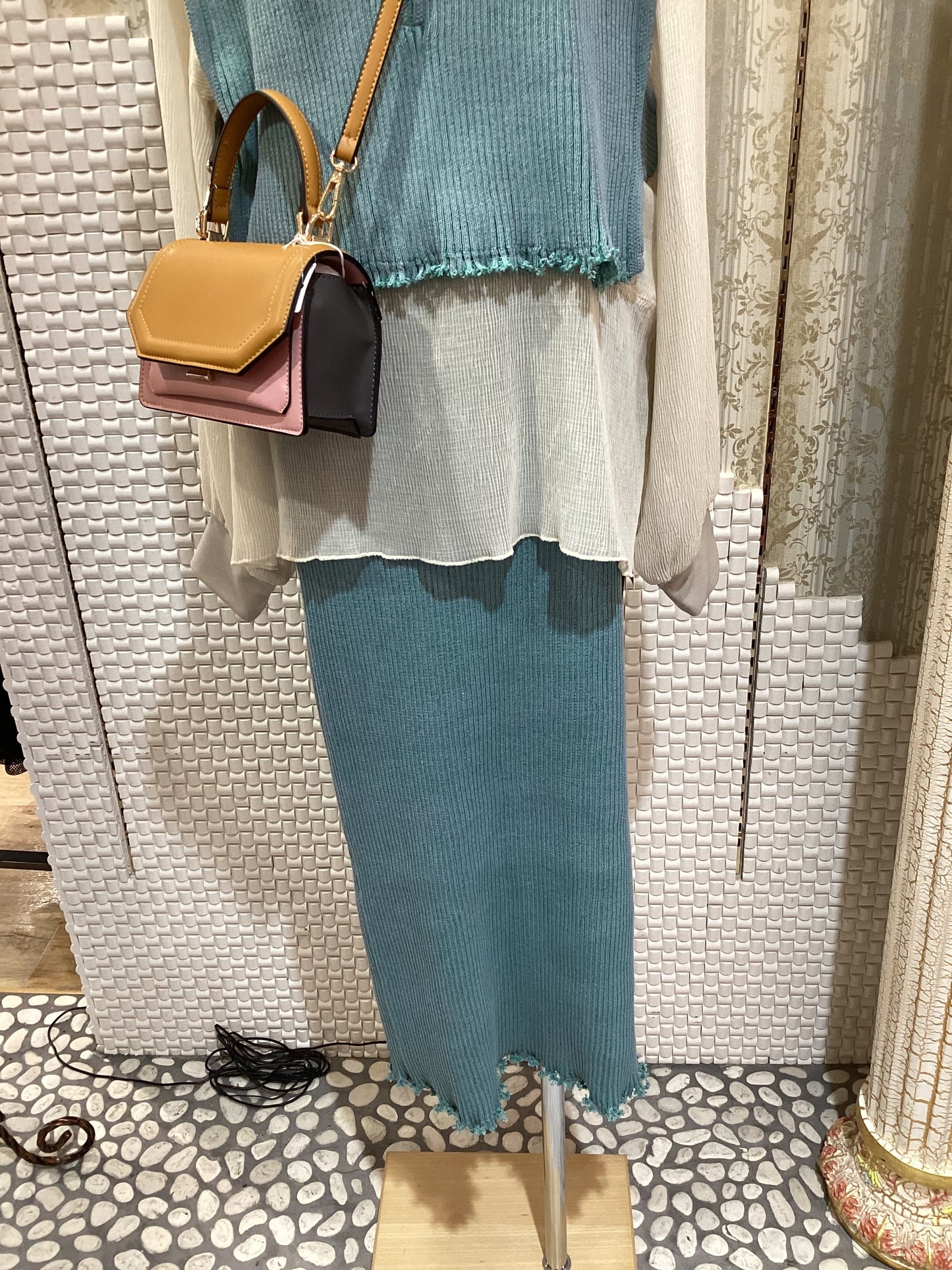 ◯Eimee Law二重臼フリンジタイトSK
