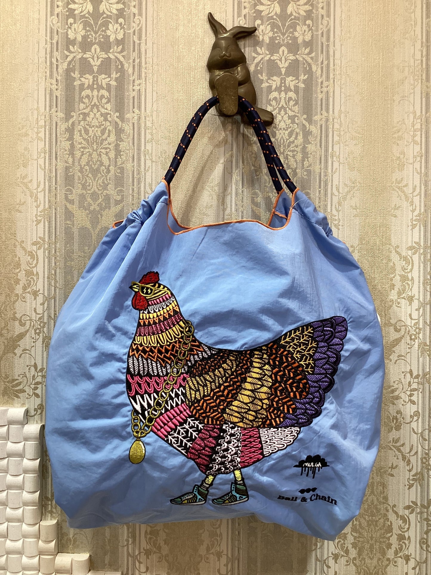 ◯ball&chain エコバッグ M.CHICKEN (Mサイズ)