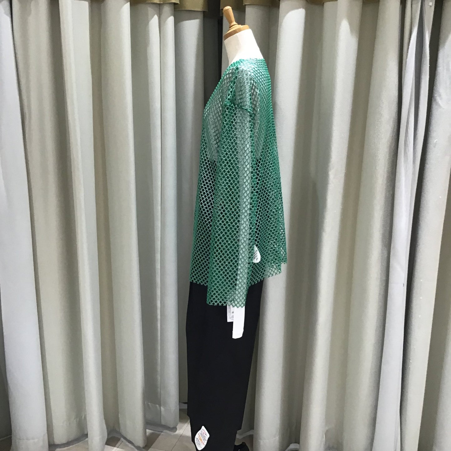 ◎jouetie メタリックメッシュトップス