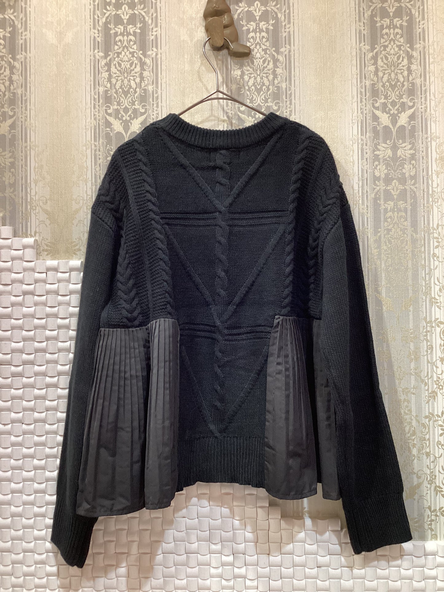 ◯異素材ドッキングニット