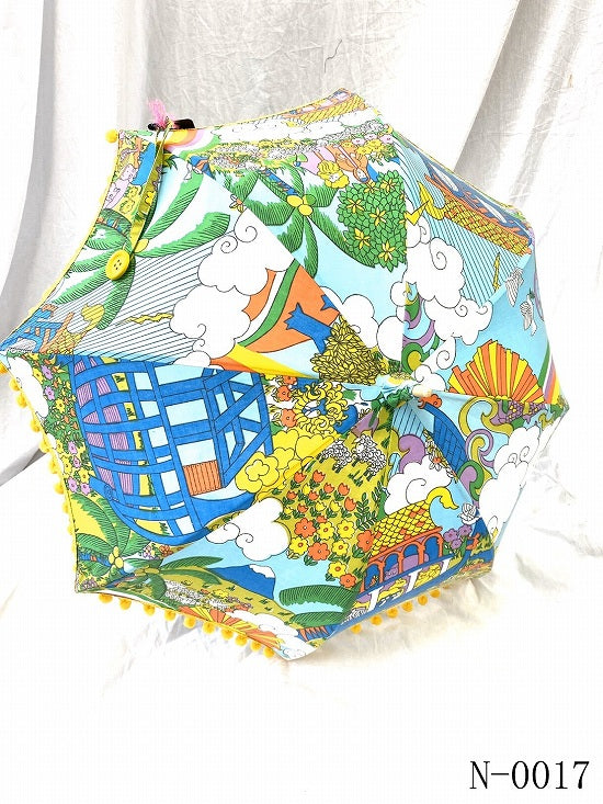 nuts 日傘 ポンポン小【本体価格+送料770円込み】