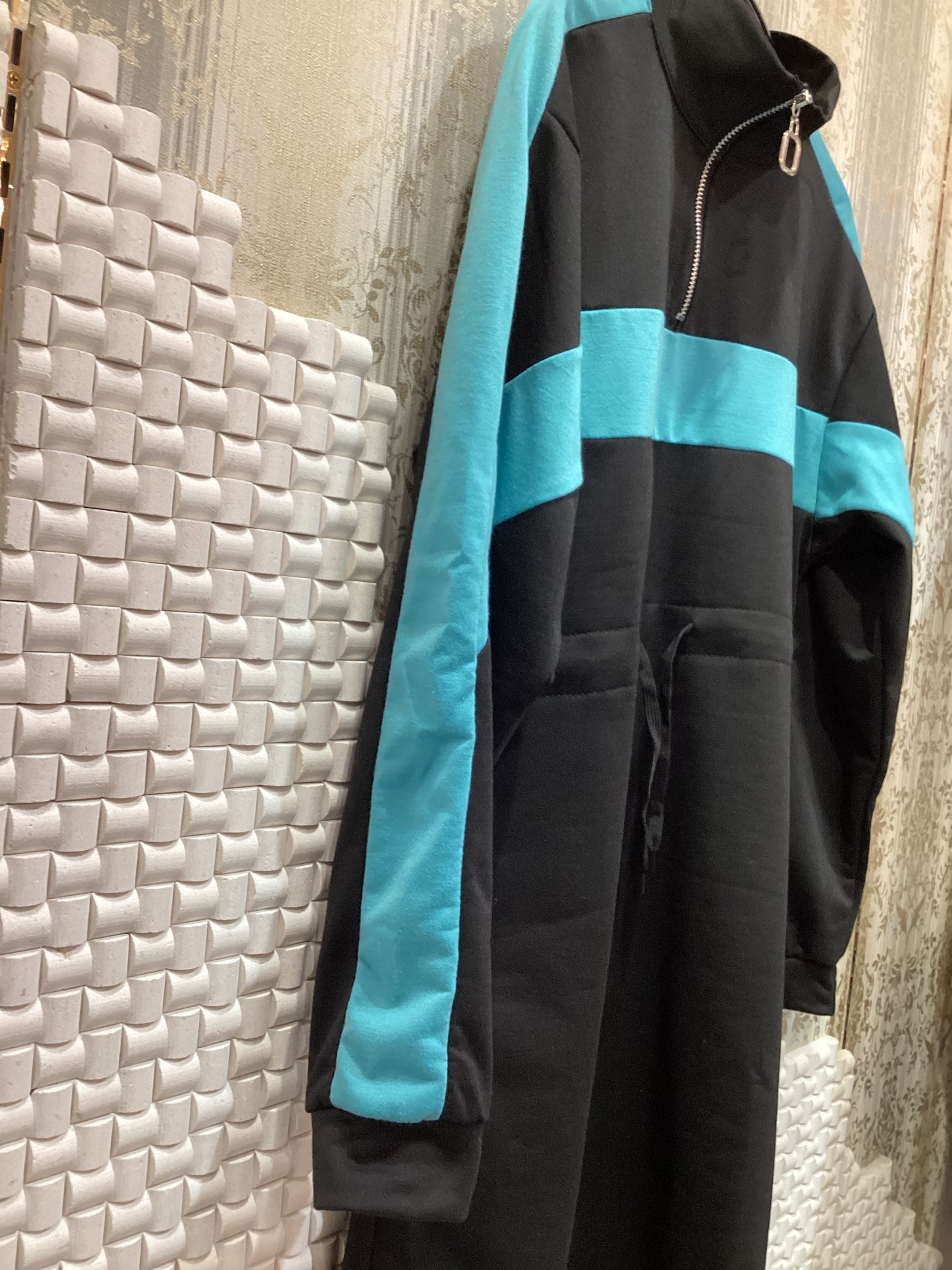 ◯配色ハーフZIPチュニック