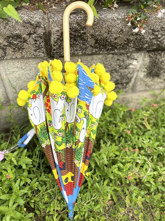 nuts 日傘 ポンポン大【本体価格+送料770円込み】