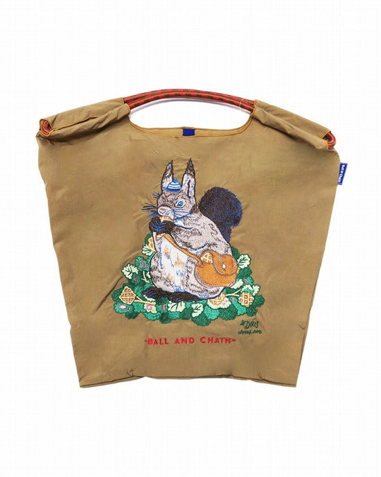 Ball & Chainエコバッグ(M) D.SQUIRREL