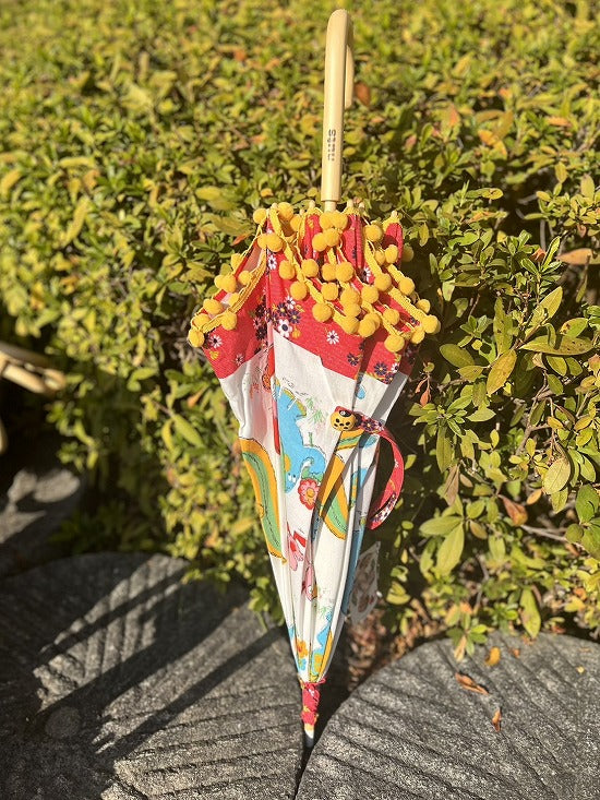 nuts日傘 ポンポン小【本体価格+送料770円込み】