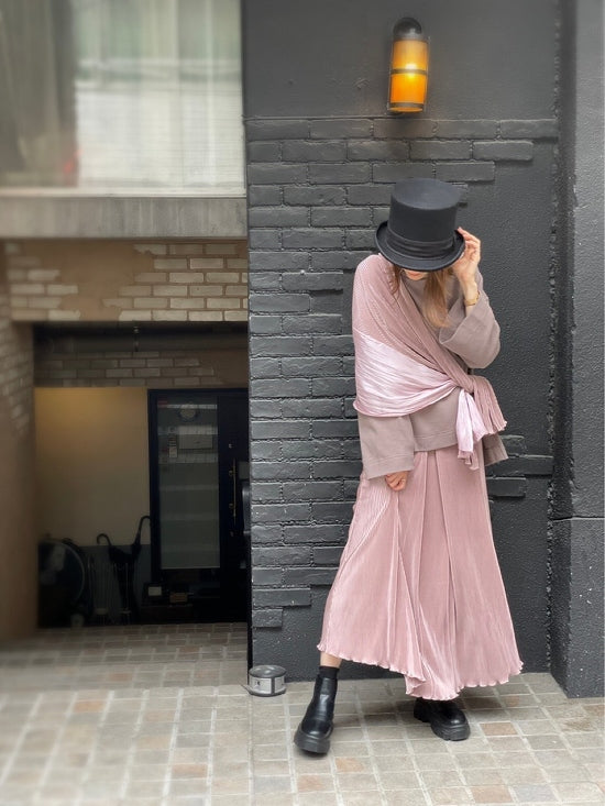 M.H プリーツ切替バックリボンTシャツ【次回使える3000円クーポンつき】