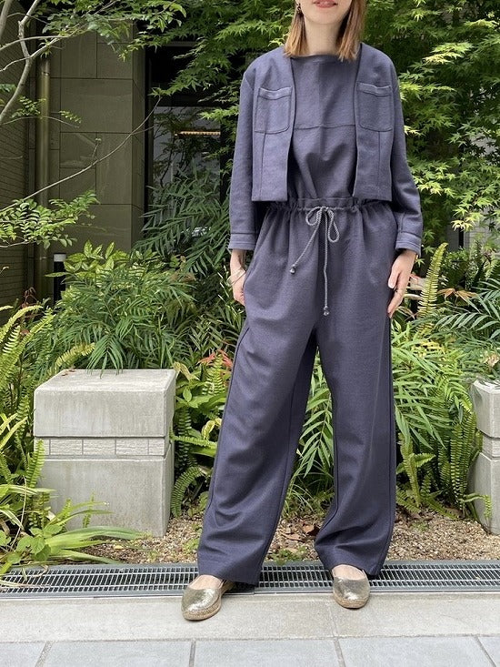 RIVER 裏毛ノースリロンパース