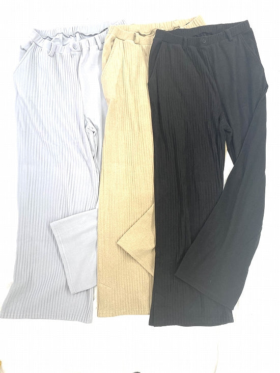 MH アシメプリーツワイドパンツ