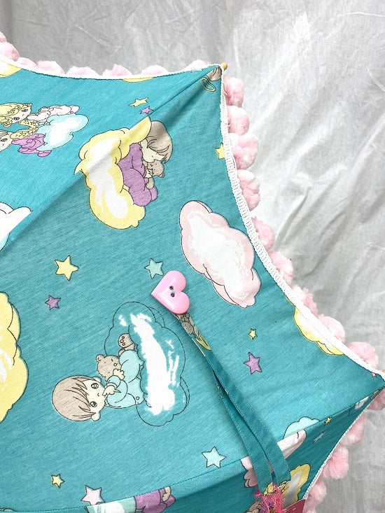 nuts 日傘 ポンポン大【本体価格+送料770円込み】