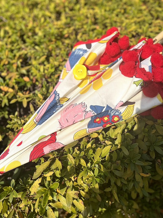 nuts日傘 ポンポン大【本体価格+送料770円込み】