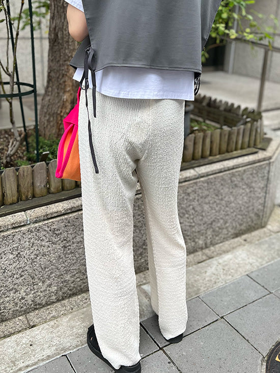 MH テクスチャーパンツ