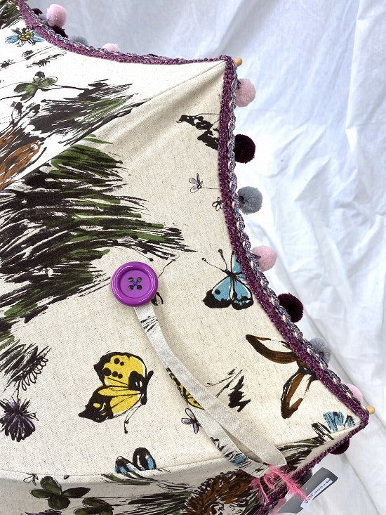 nuts 日傘 ポンポン小【本体価格+送料770円込み】