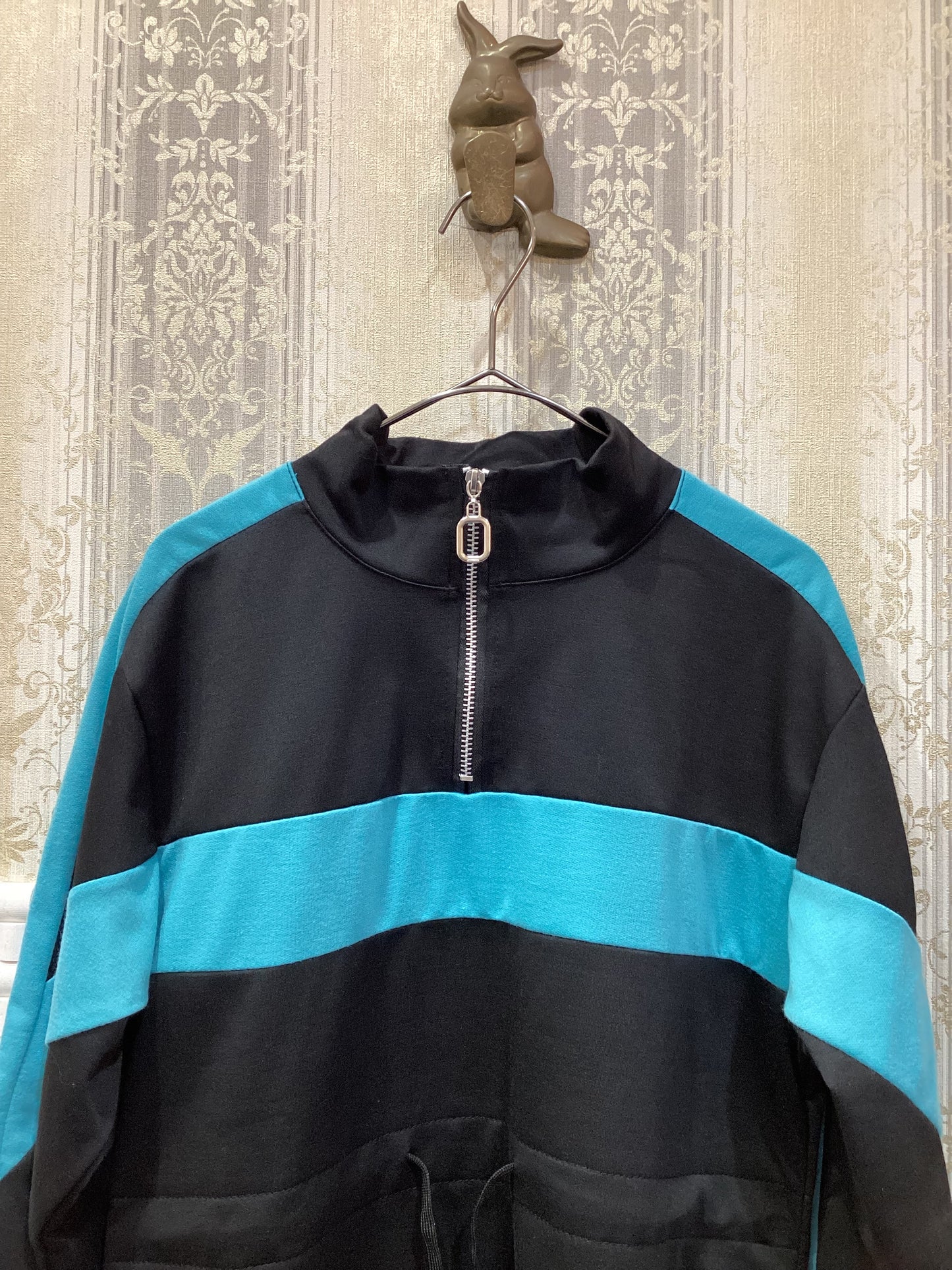 ◯配色ハーフZIPチュニック