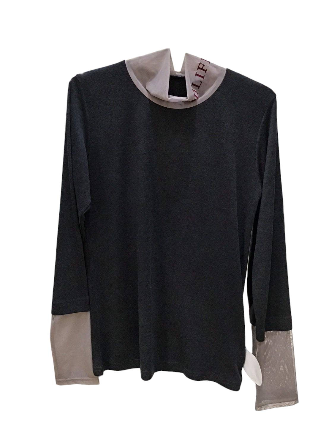 ◎Eimee Law フロッキーテキストハイネックTOPS