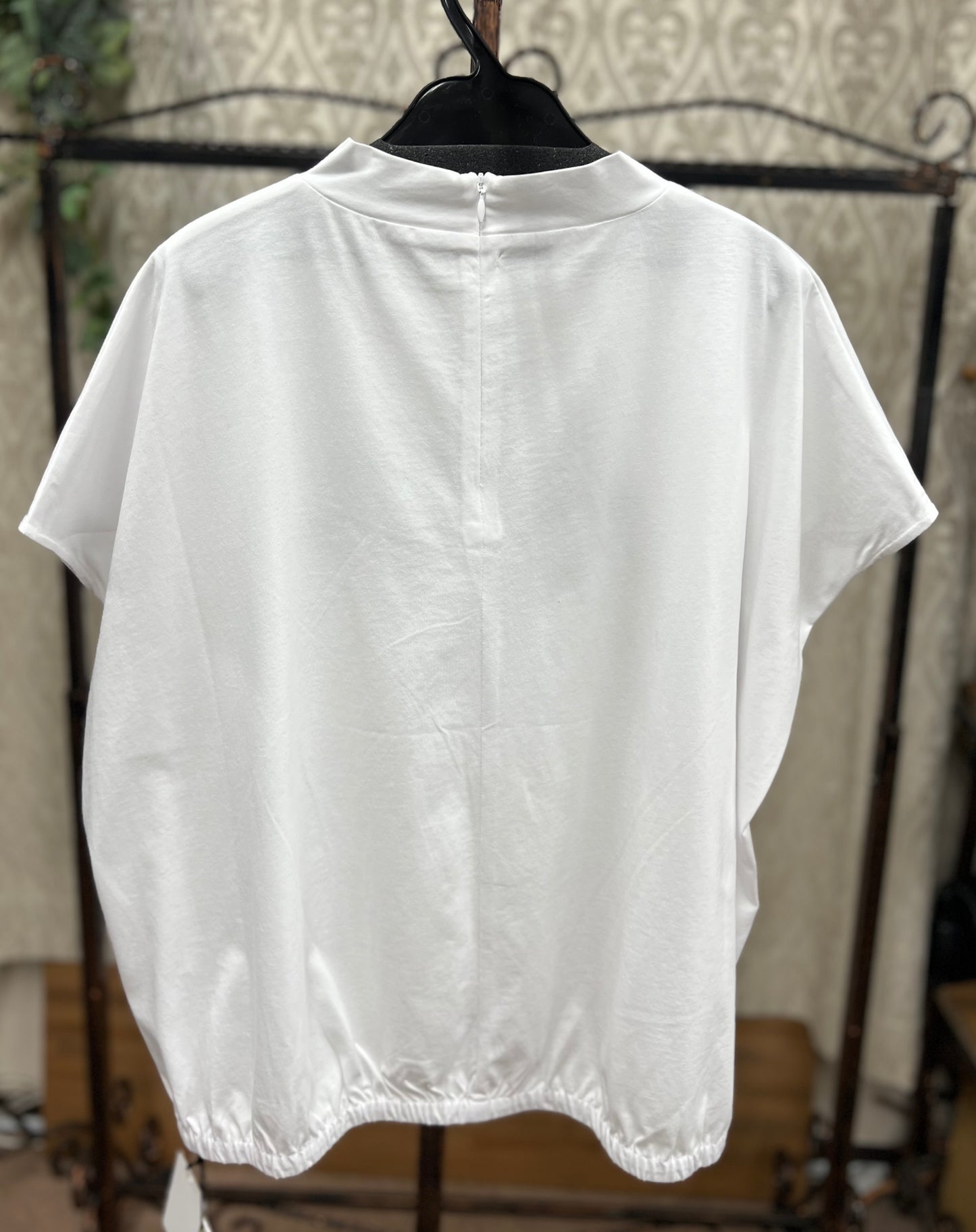 MARIED'OR フロントロゴ刺繍後バルーン肩巾ワイドPO
