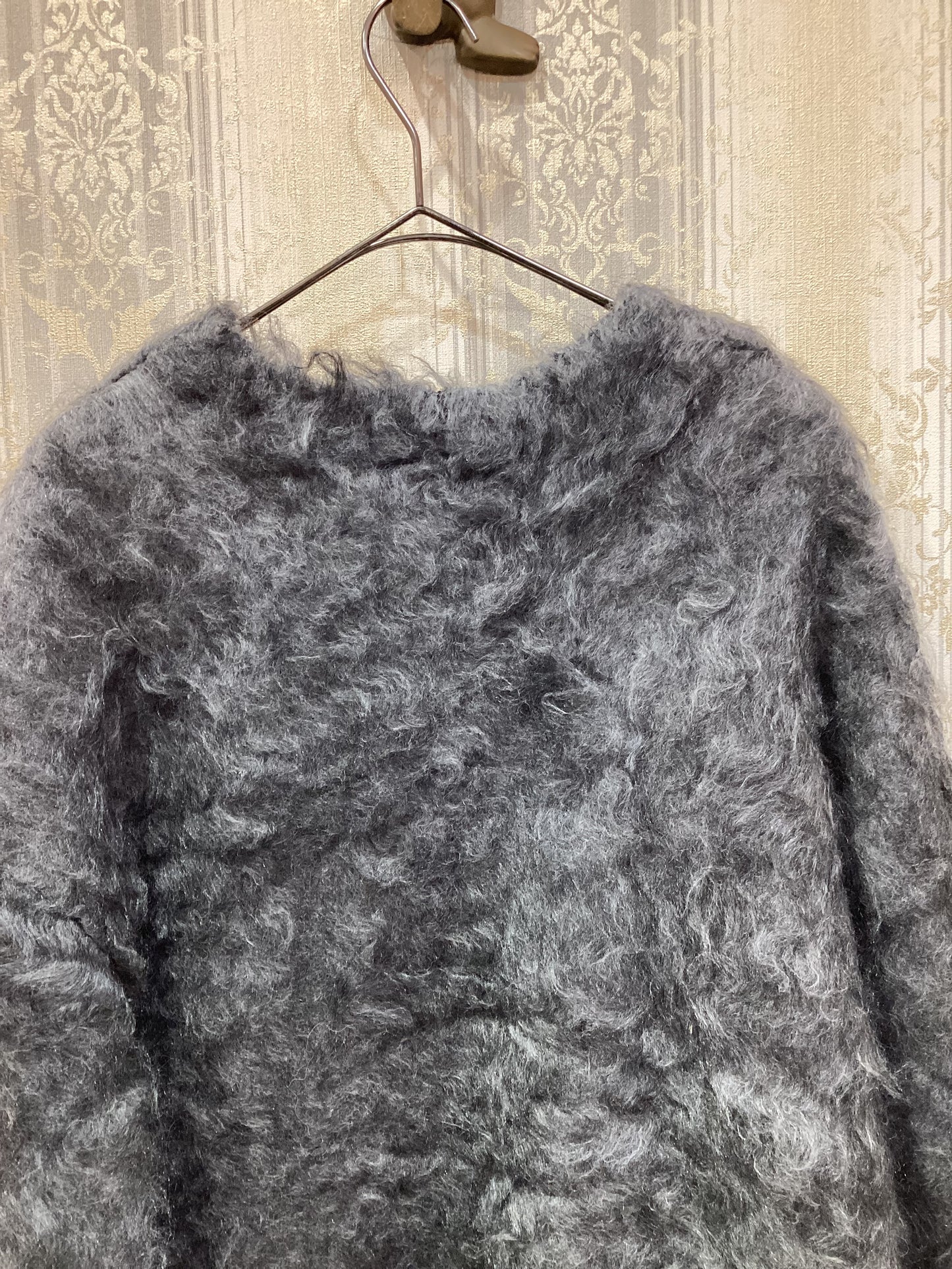 ◯Eimee LawヘンリーシャギーニットダブルJK