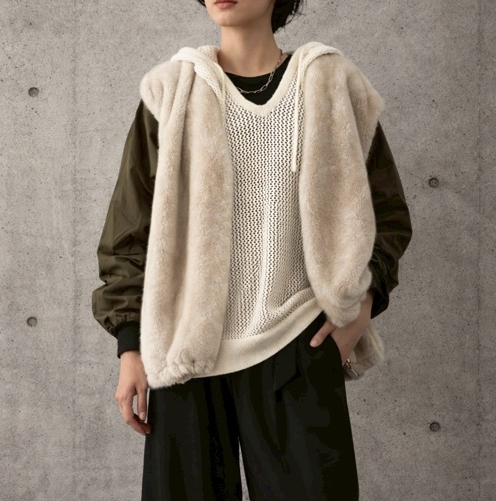 予約☆Siro エコファードッキングブルゾン【即日決済で次から使える10%還元クーポンもらえます】