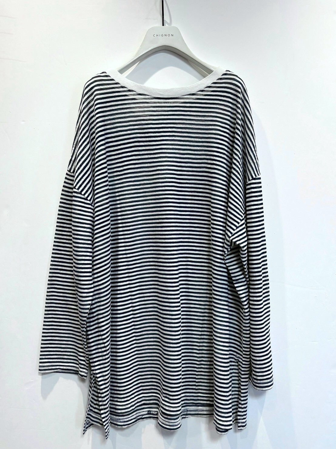 ⭐︎ラスト1点 CHIGNON シアーボーダーロンT 即日決済10%クーポン還元🎁