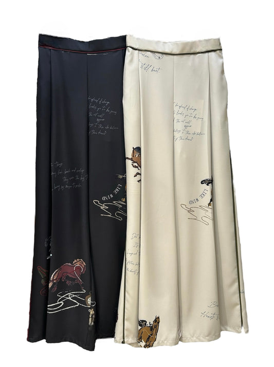 ◎Eimee Law テキスト馬柄ptパイピングセンタープレスPT