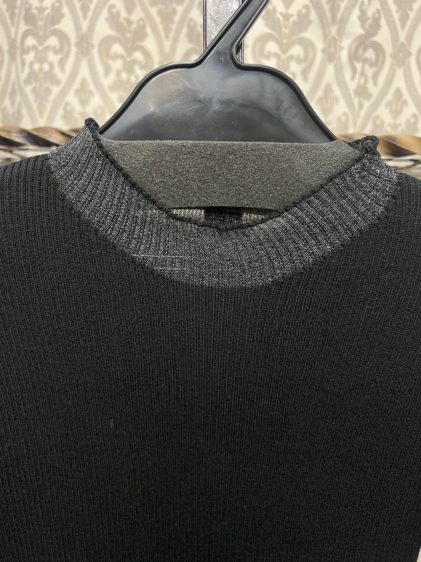 シアーラメ切替リブニットTOPS