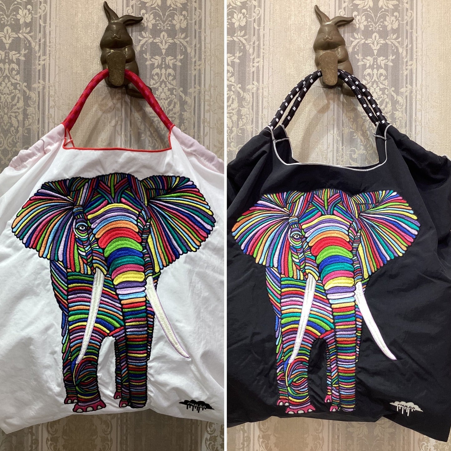◯ball&chain エコバッグ M.ELEPHANT(Mサイズ)