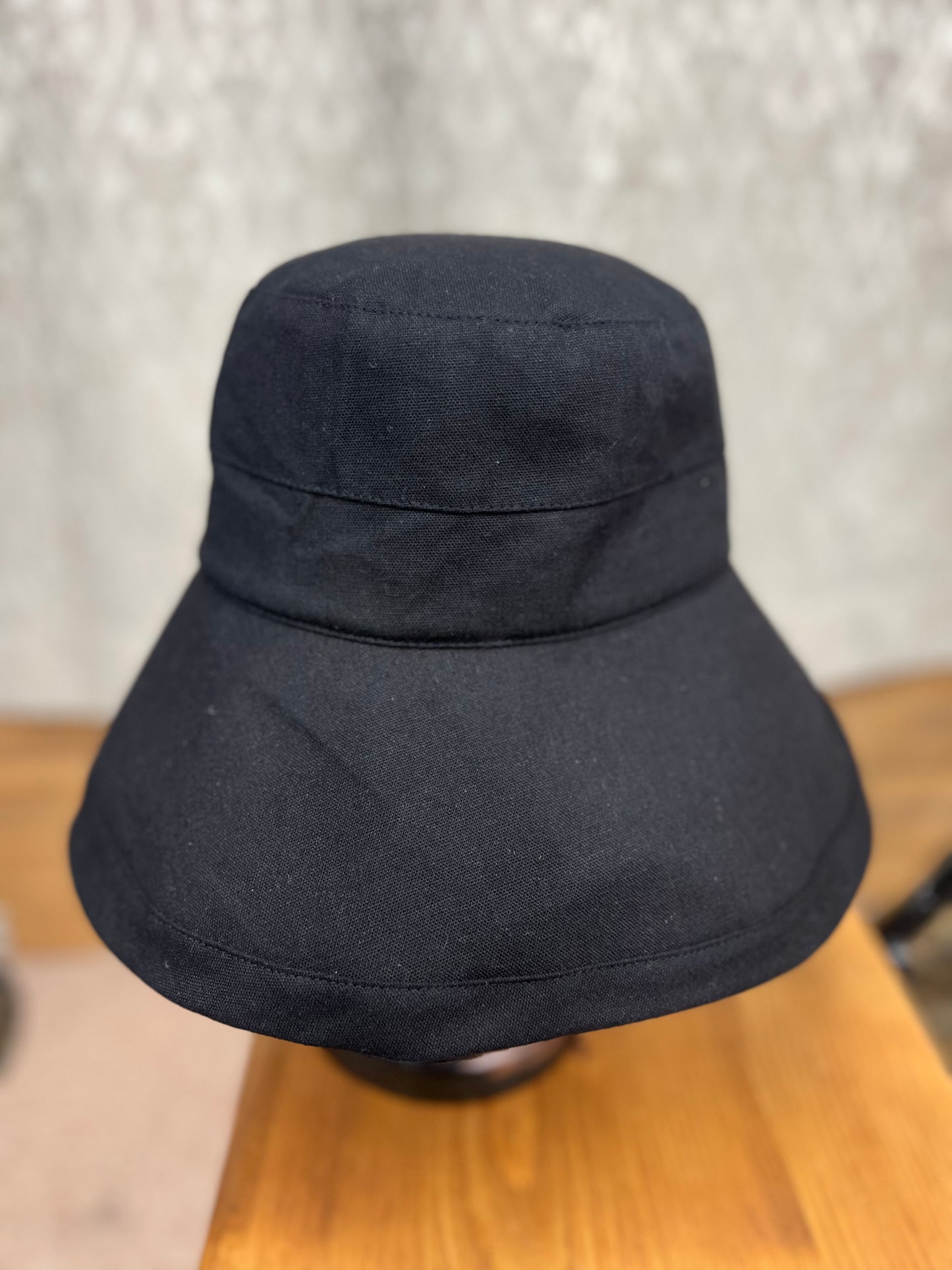 UVcare麻混無地ハット