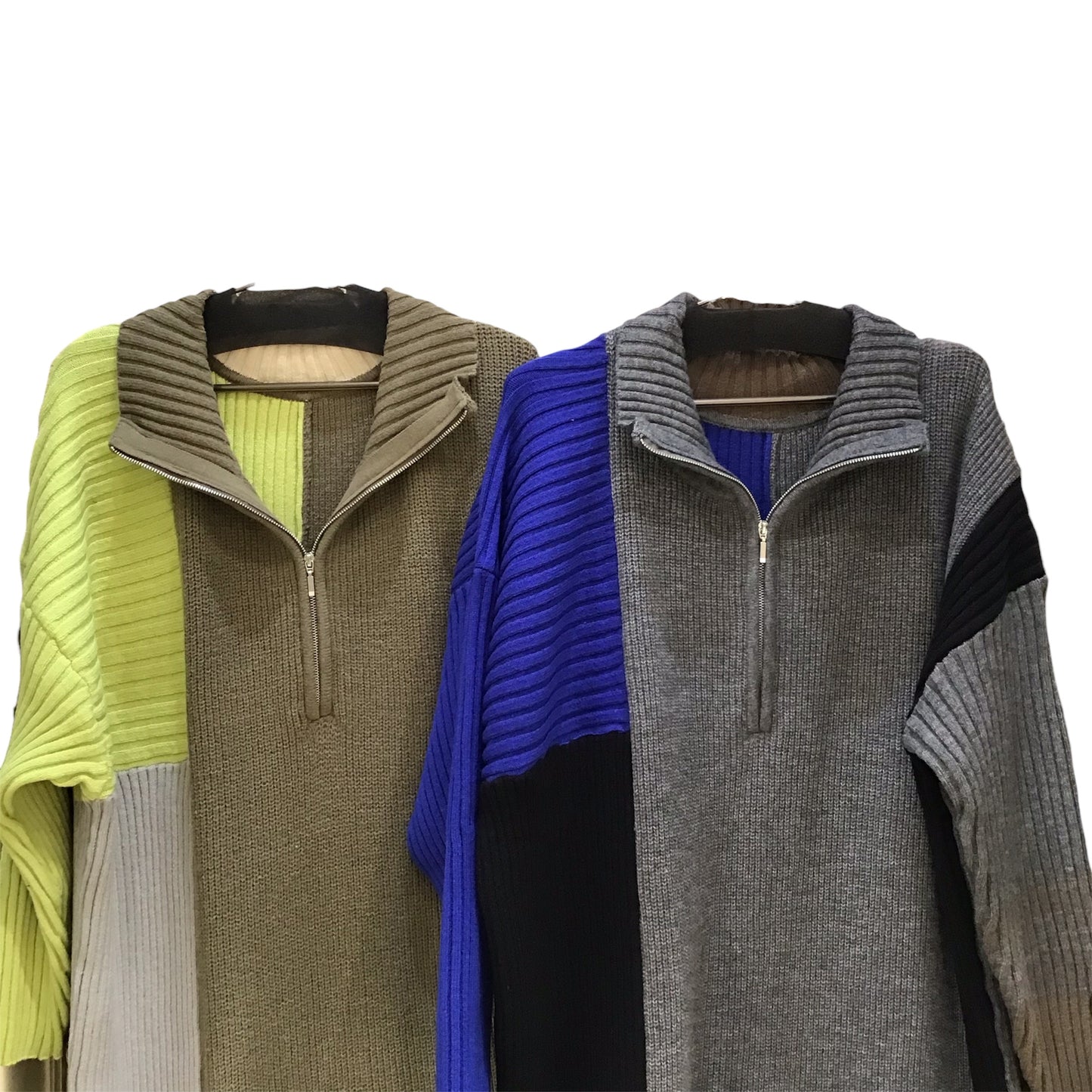 ◎Eimee Law RIB編みハーフZIPニットOP