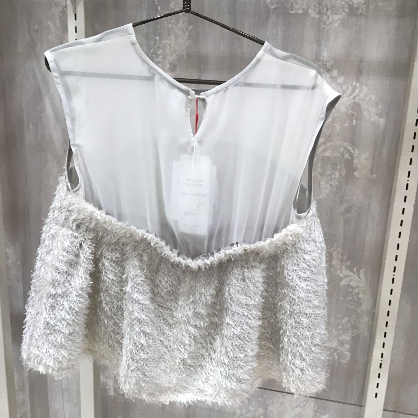 ◎DOLLUPOOPS フリンジジャガードビスチェレイヤードtops