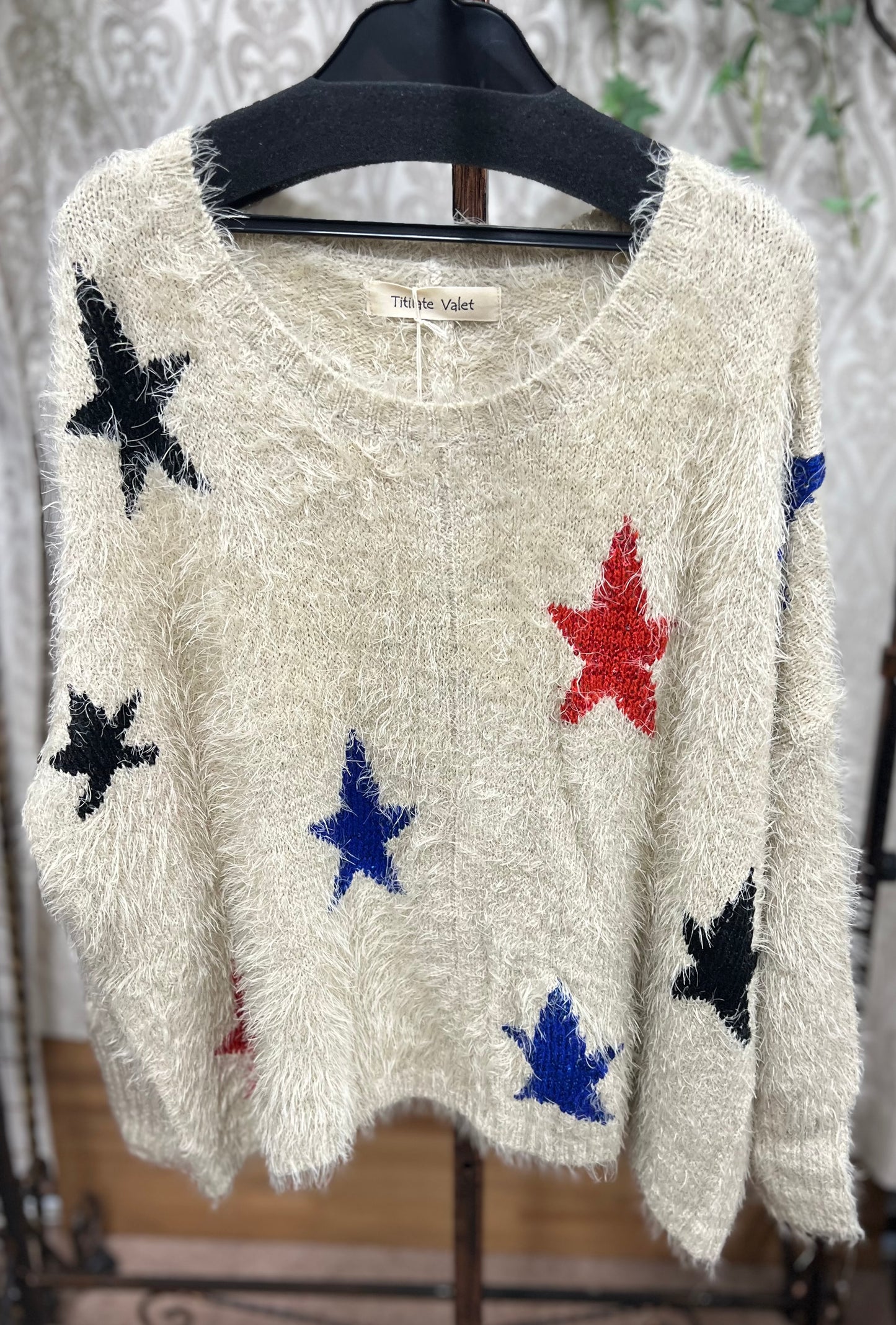 TEVALT 星柄ニットTOPS