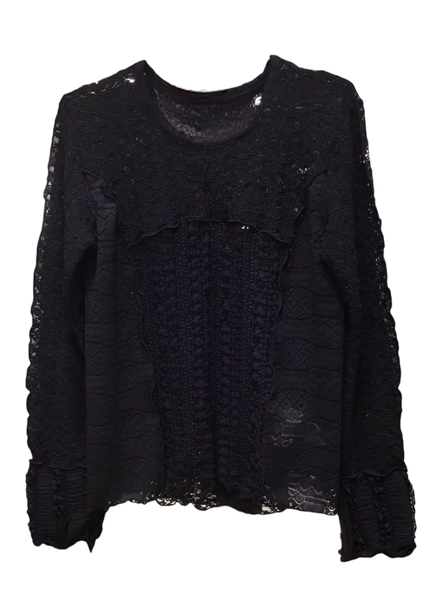 ◎4TEXシュリンクレースメロウトップス