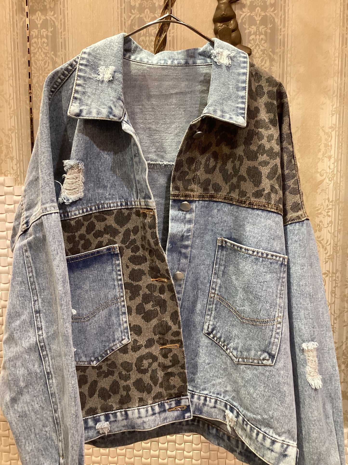 ◯レオパードデニムJK