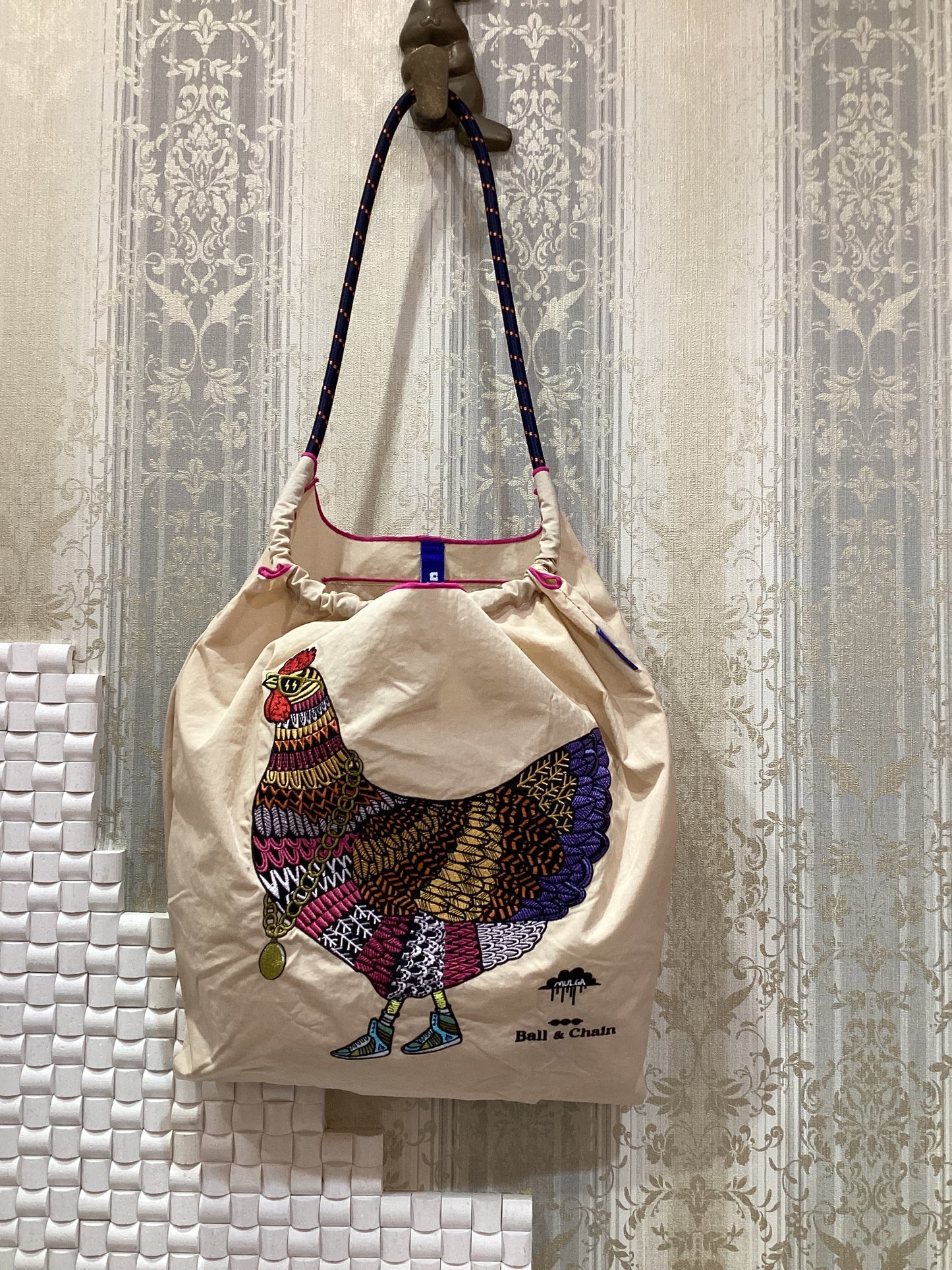 ◯ball&chain エコバッグ M.CHICKEN (Mサイズ)
