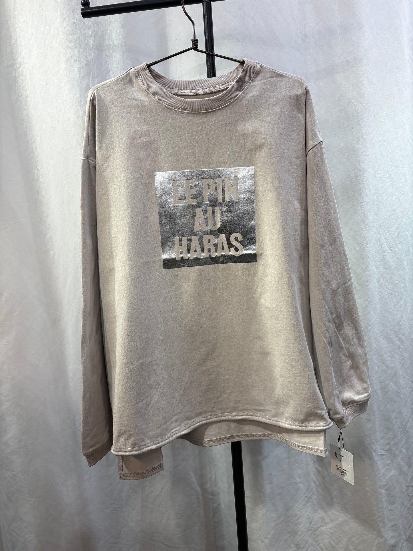 半額SALE☆CLOCHE箔プリントロゴロンTq