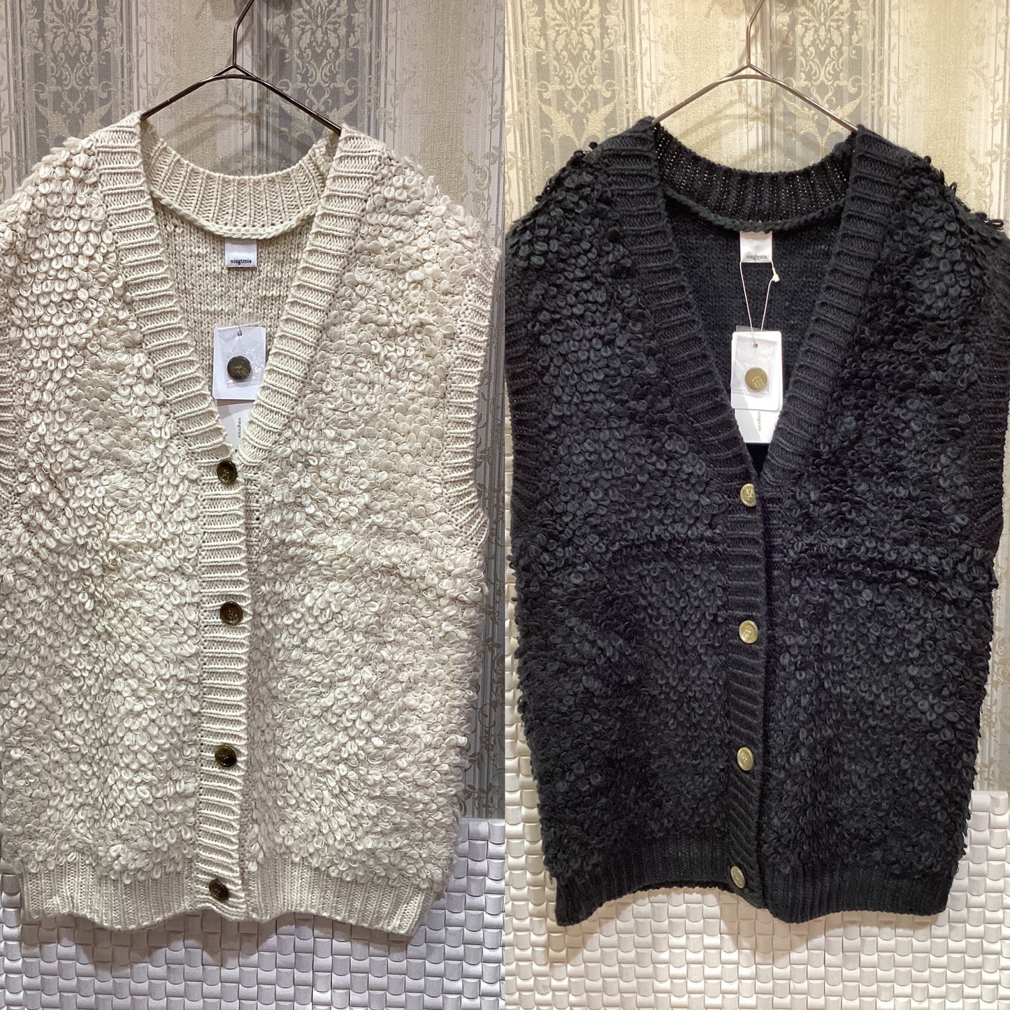 vingtroisプードルKNITベスト
