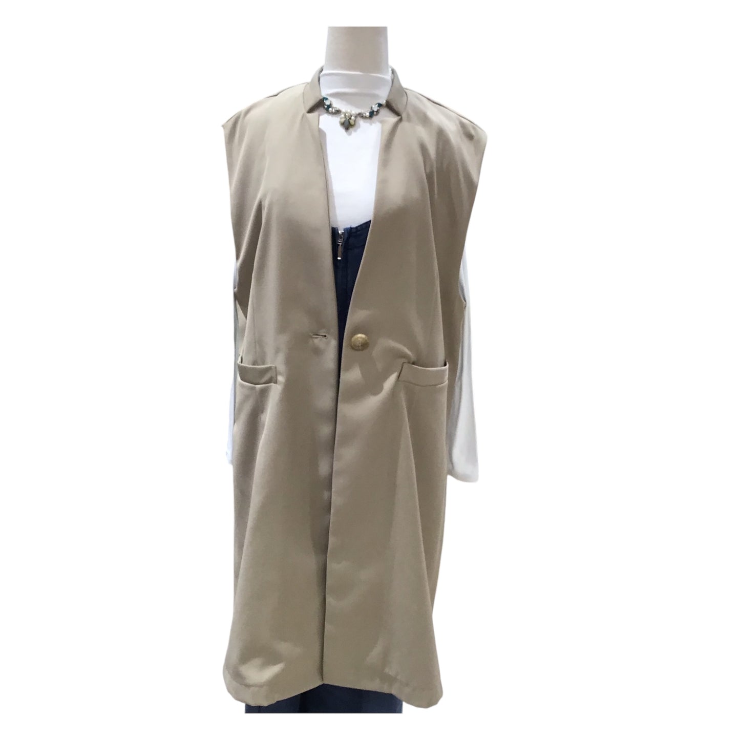 ◎BOXシルエットロングベスト