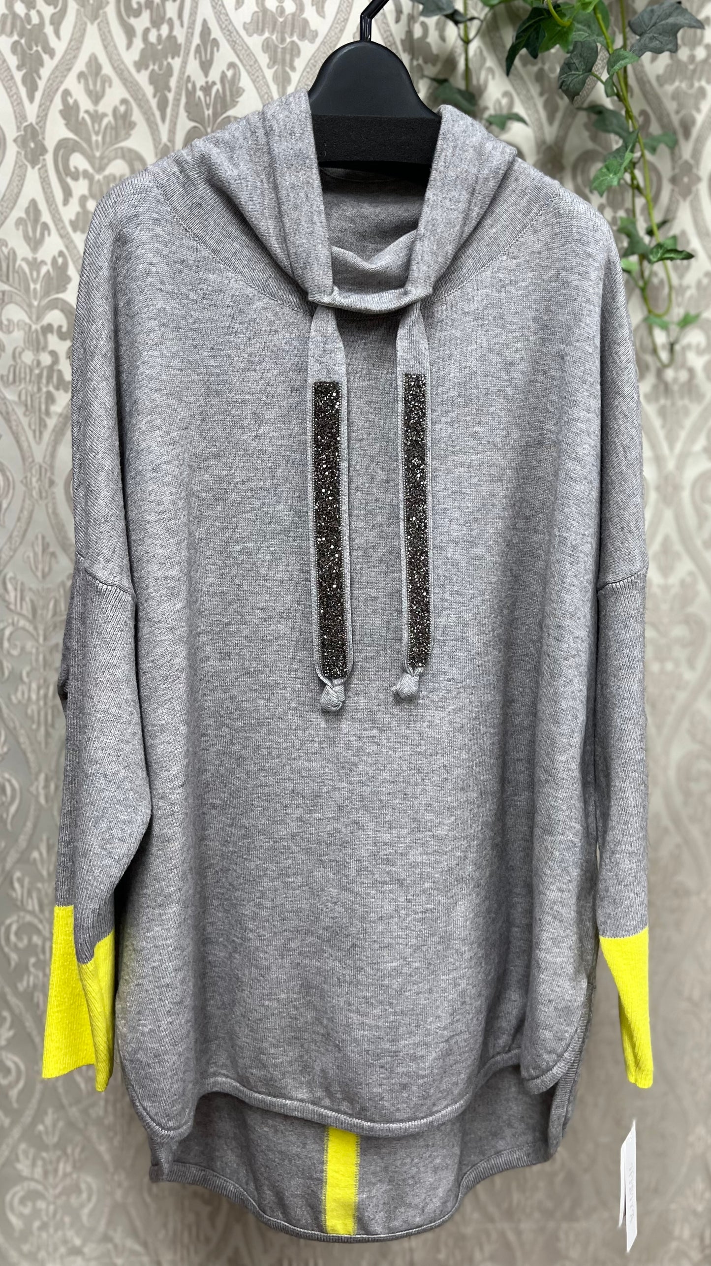 BLUE FRONCE ドロストスパンコールKNIT