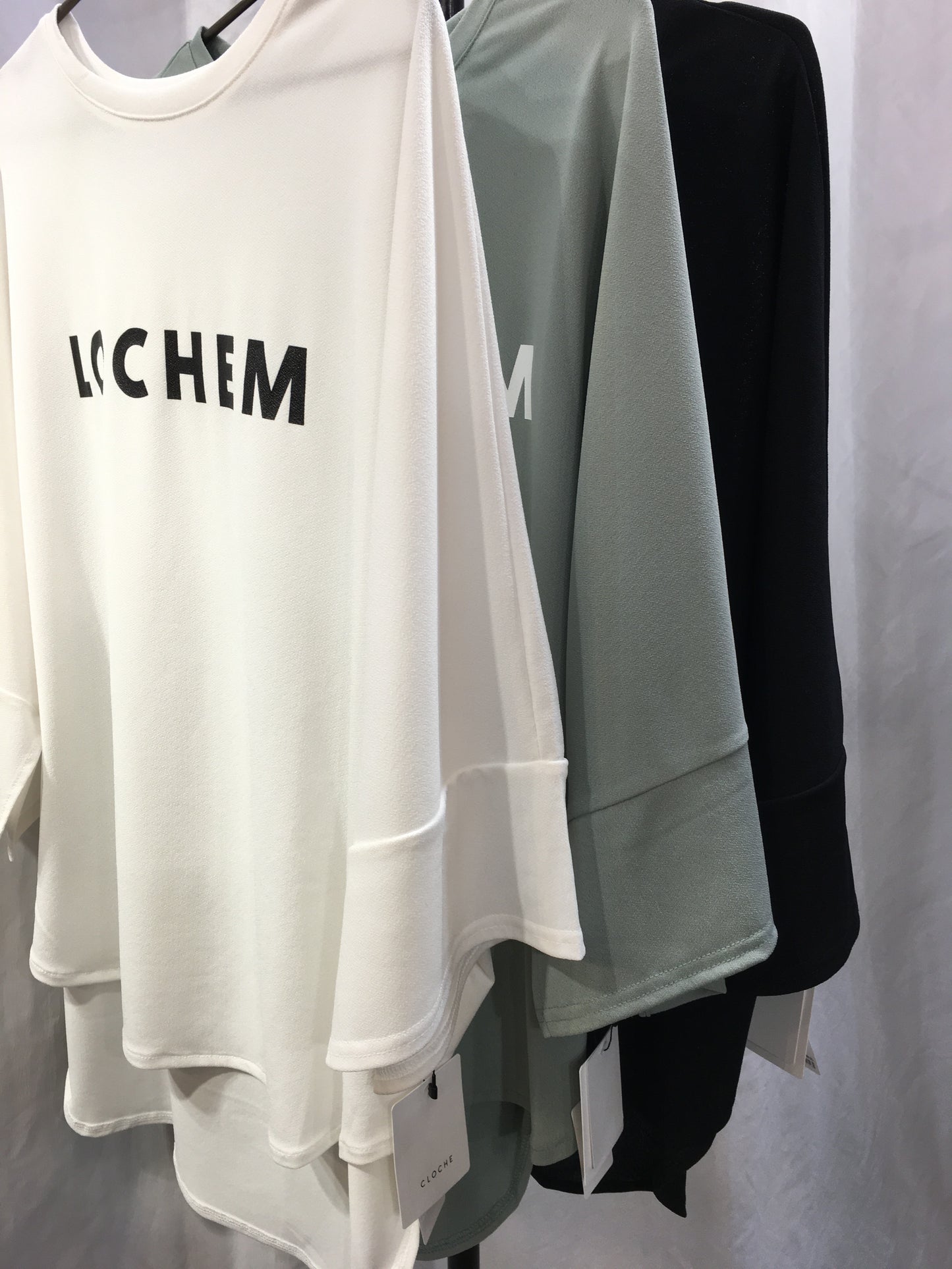 ☆CLOCHEジョーゼットロゴトップス