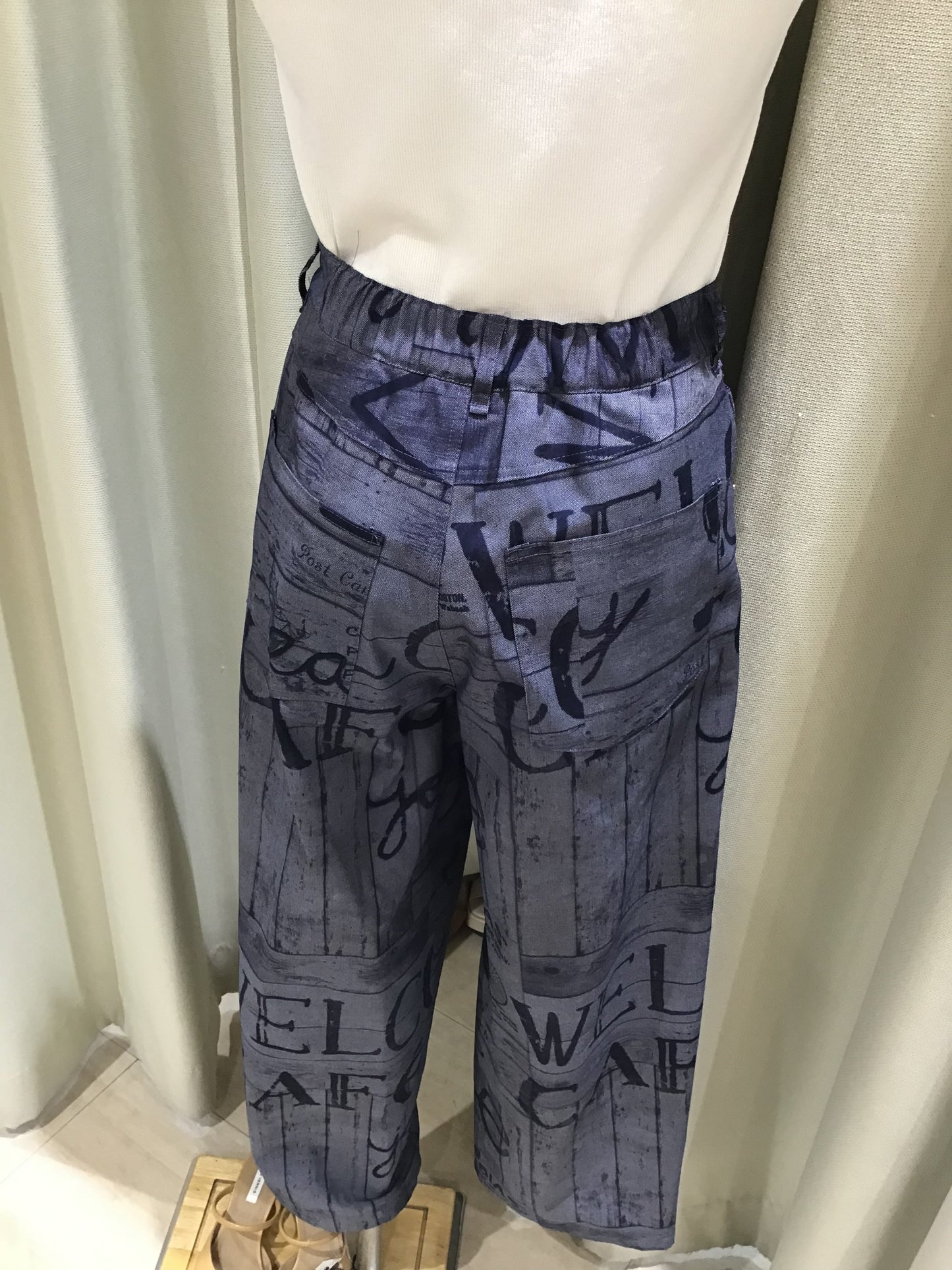 ◎DOLLUPOOPSデニムプリントアシメウエストP T