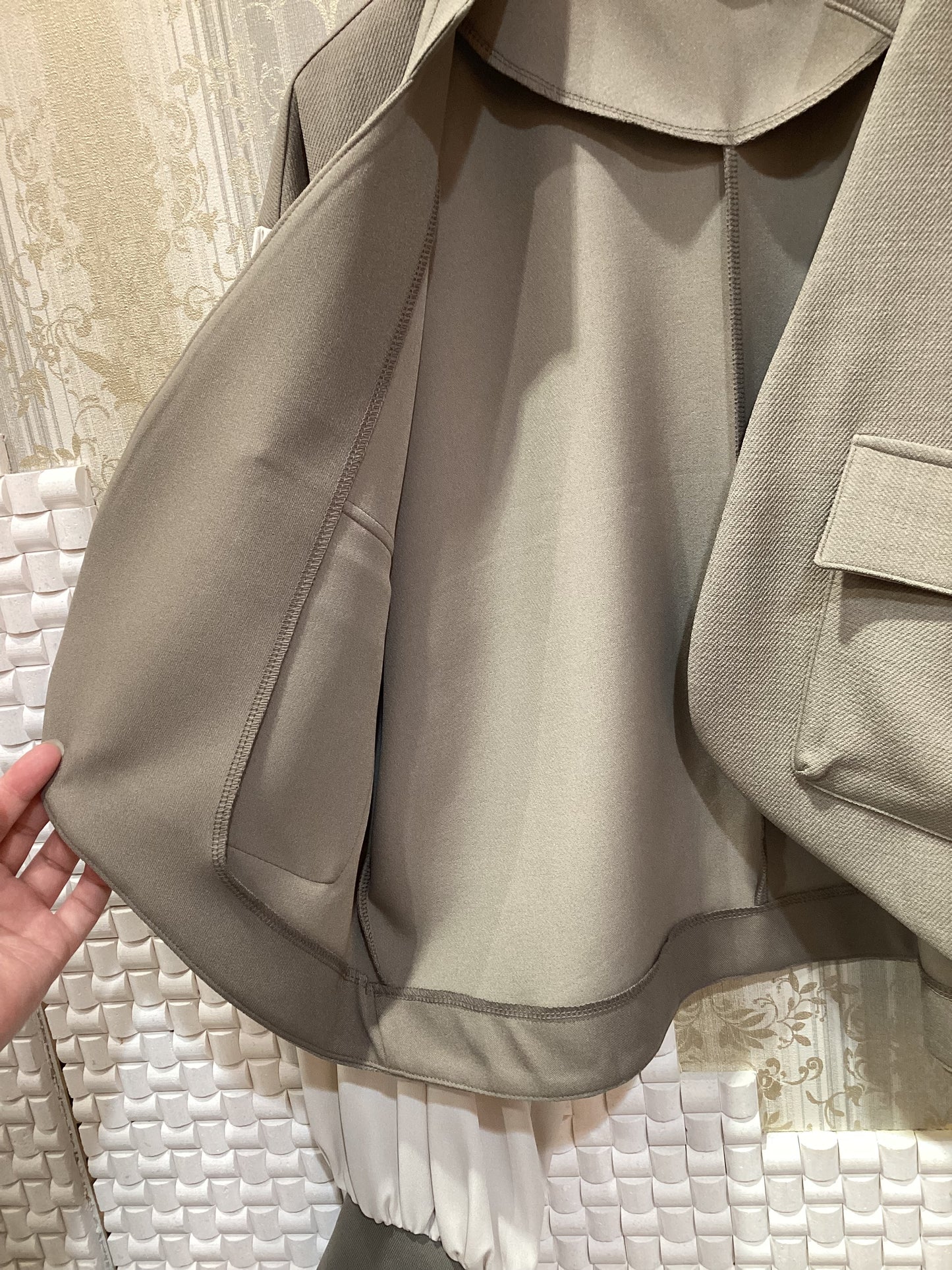 ◯アウトポケットクロップドボレロJK