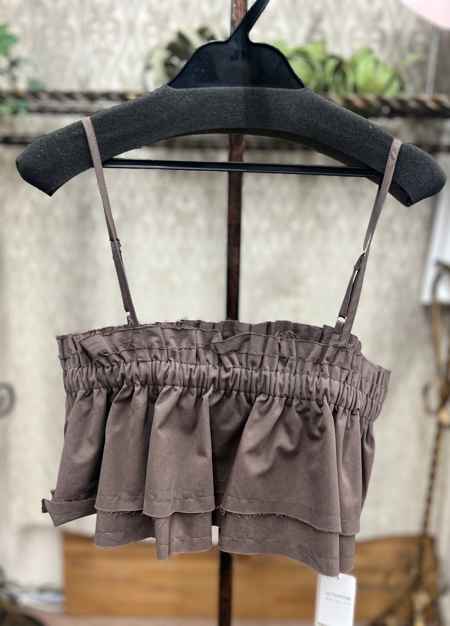 フリルギャザービスチェ