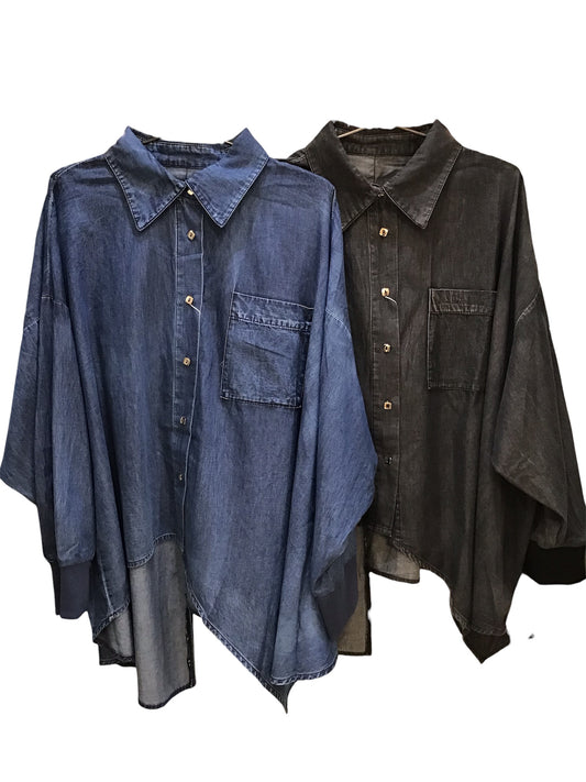 ◎再再再再入荷 ヴィンテージダンガリーアシメシャツ