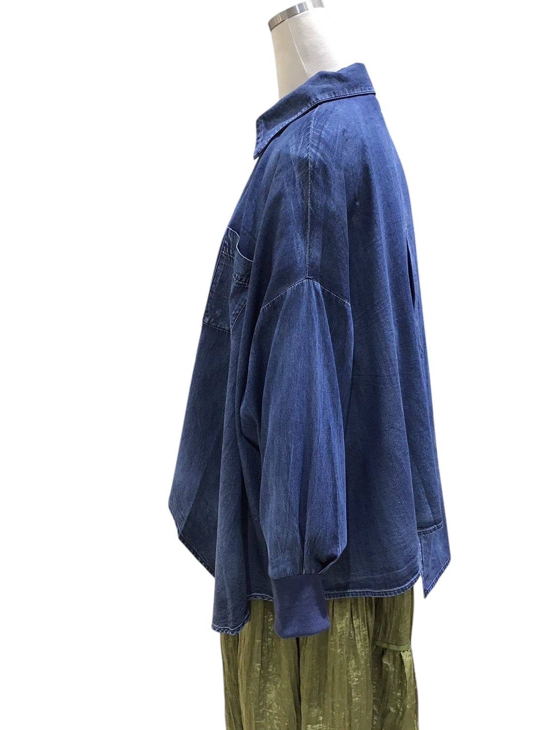 ◎再再再再入荷 ヴィンテージダンガリーアシメシャツ