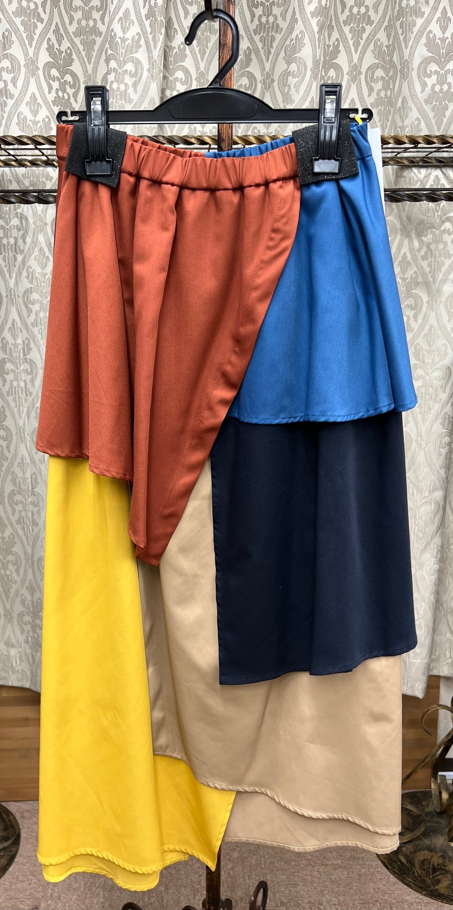 【8月20日再入荷】TEVALT 配色ティアードSK